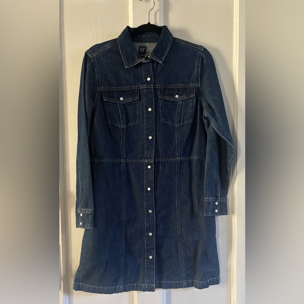 GAP Blue Denim Dress Size M